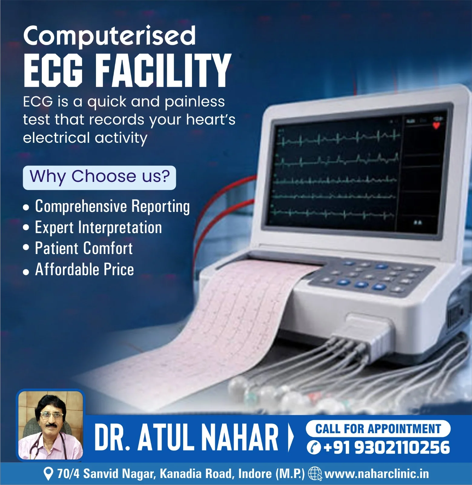 Computerised ECG Facility in Indore