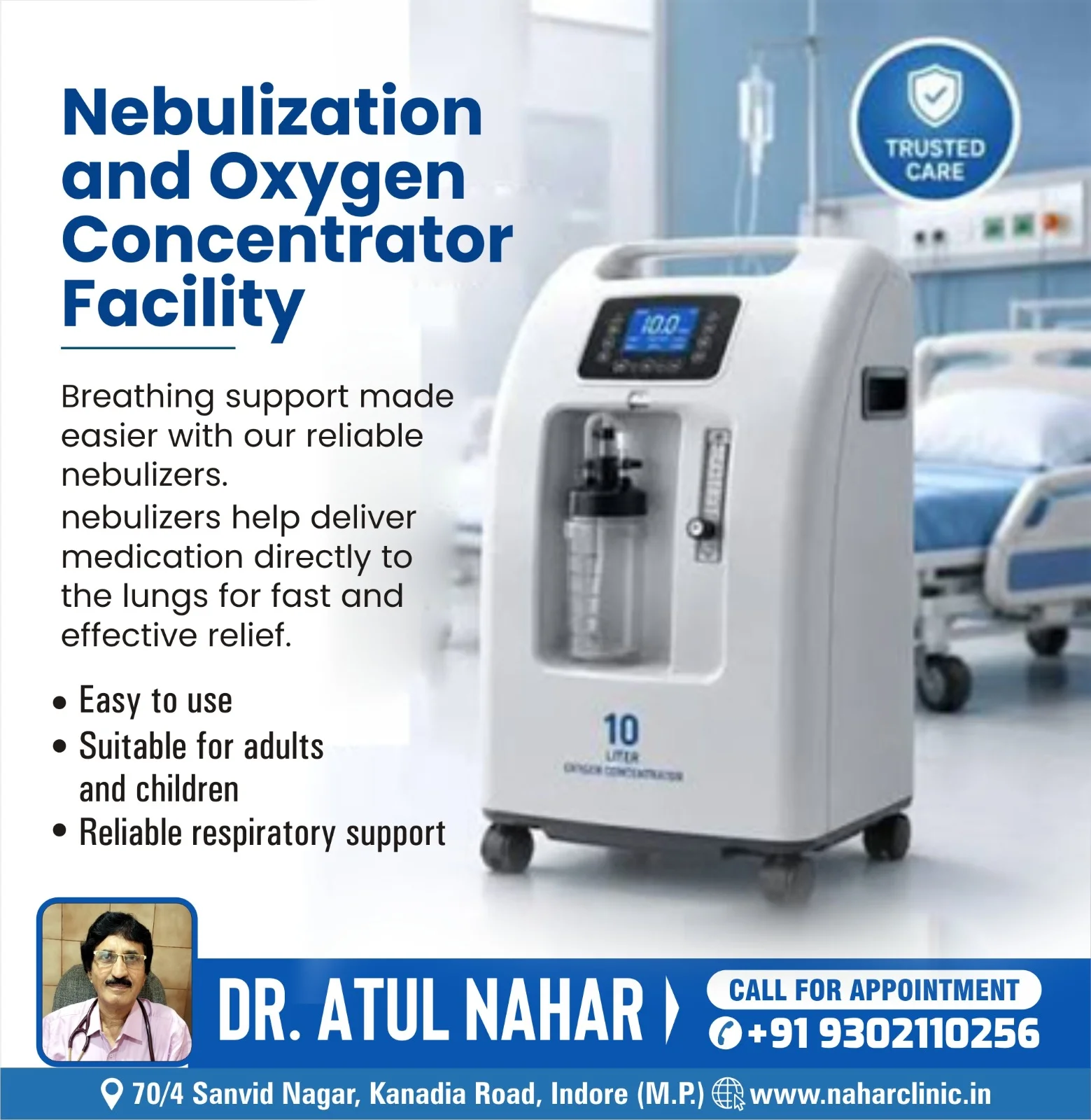 Nebulization and Oxygen Concentrator Services in Indore